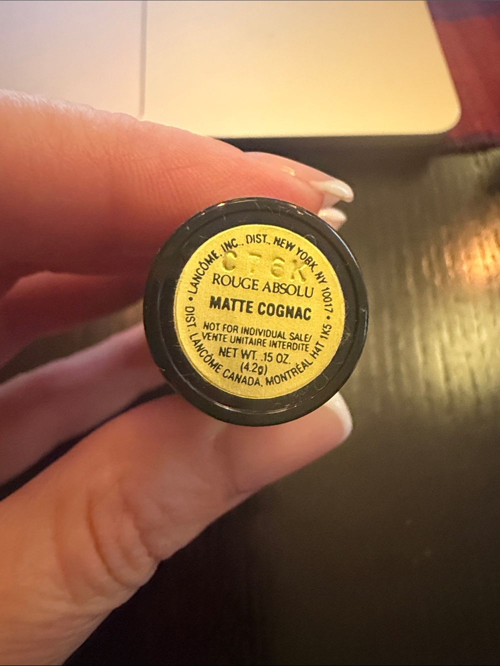 Lancome Rouge Absolu Matte Cognac Lipstick - Cognac Brown